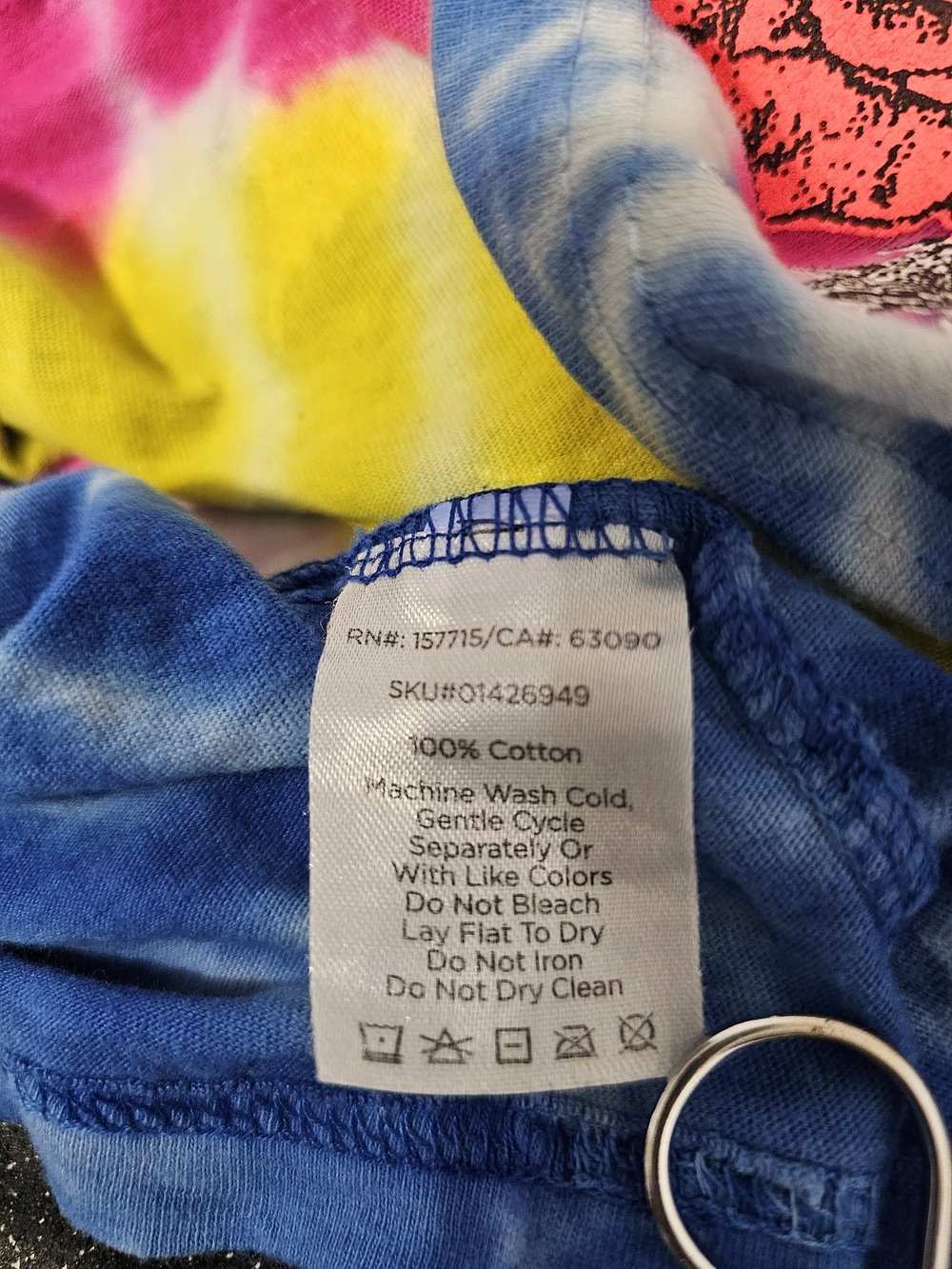 BackStock Co Grateful Dead Jerry Garcia Tie Dye Graphic T-Shirt 2X Blue Skull - Picture 6 of 9